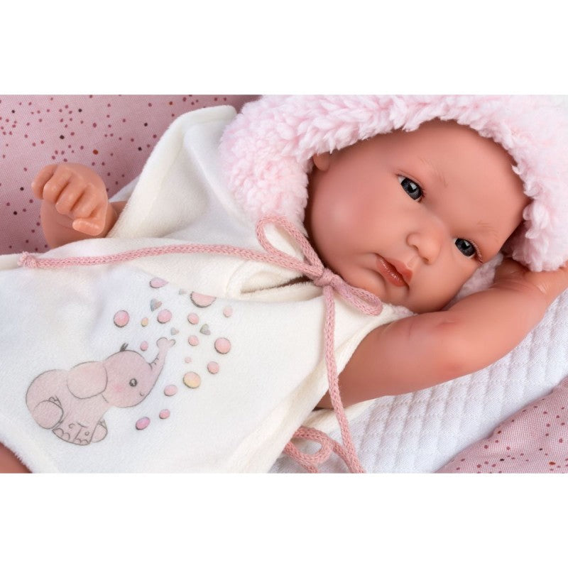Llorens 63544 NEW BORN HOLČIČKA - realistická pane bez oblečku navíc