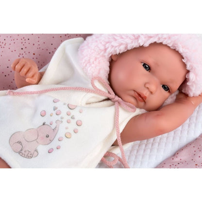 Llorens 63544 NEW BORN HOLČIČKA - realistická pane bez oblečku navíc