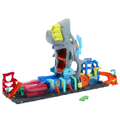 Hot Wheels city color reveal automyčka se žralokem