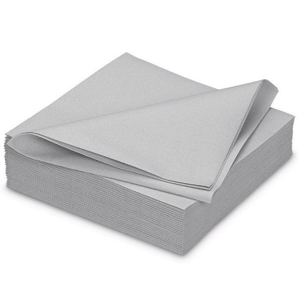 Ubrousky papírové Rainbow stříbrné 40 x 40 20 ks