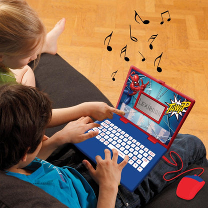 Lexibook česko-anglický vzdělávací notebook Spiderman 124 aktivit