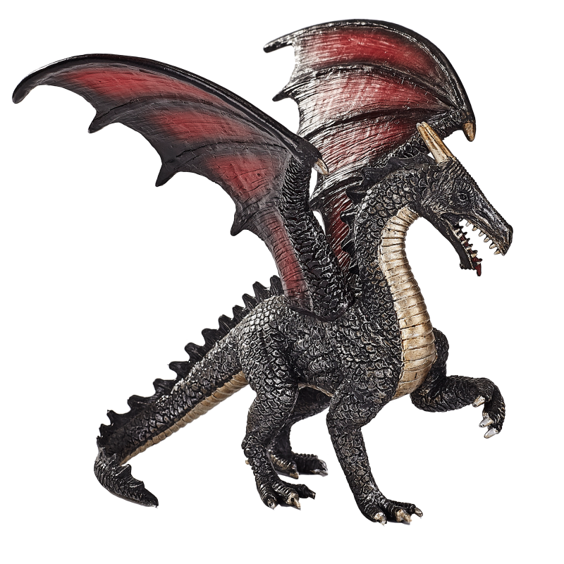 Drak ocelový figurka