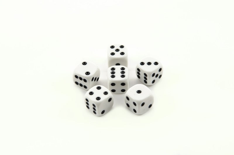 Hrací kostky 13x13mm společenská hra 6ks v krabičci