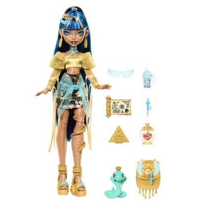 Panenka Monster High monsterka Cleo s mazlíčkem
