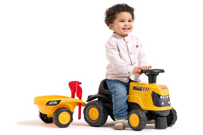 Odstrkovadlo - traktor JCB s přívěsem a příslušenstvím
