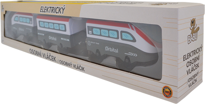 BABU vláčky - Elektrický osobní vláček - set 3 ks