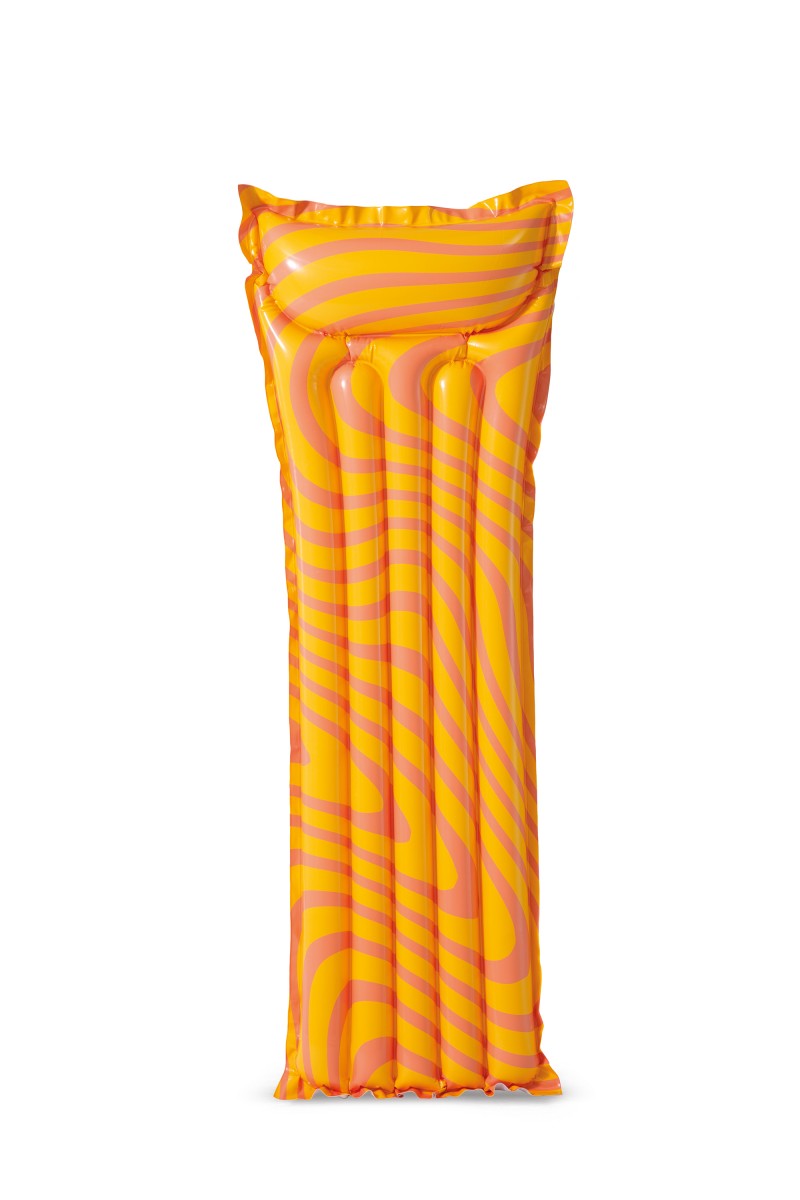 Matrace nafukovací s potiskem 183x69cm růžovo - zelené