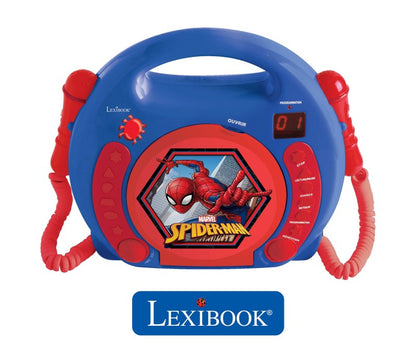 Lexibook CD přehrávač Spiderman se 2 mikrofony