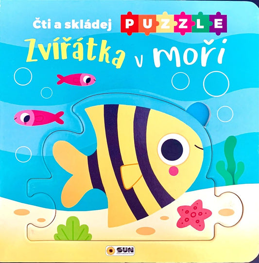 Čti a skládej puzzle - Zvířátka v moři