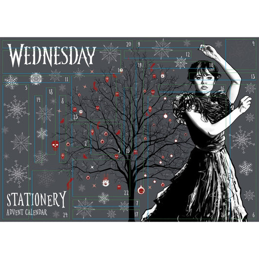 Wednesday adventní kalendář (papírenský)