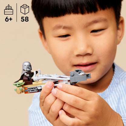 LEGO® 75436  Star Wars™Mandalorian a Grogu a spídrová motorka