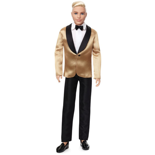 Barbie vánoční panenka Ken blond 2025