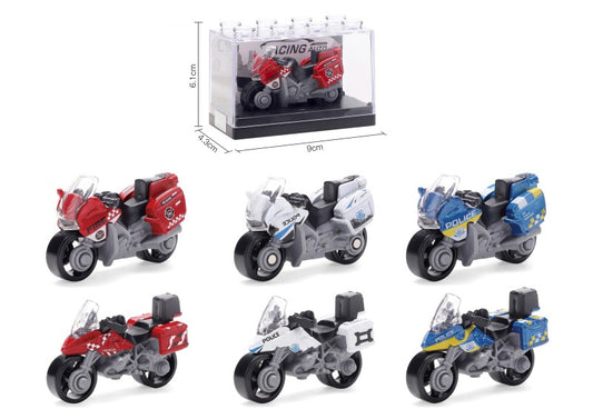 Kovový model motorky 1:64 – různé druhy, 1 ks