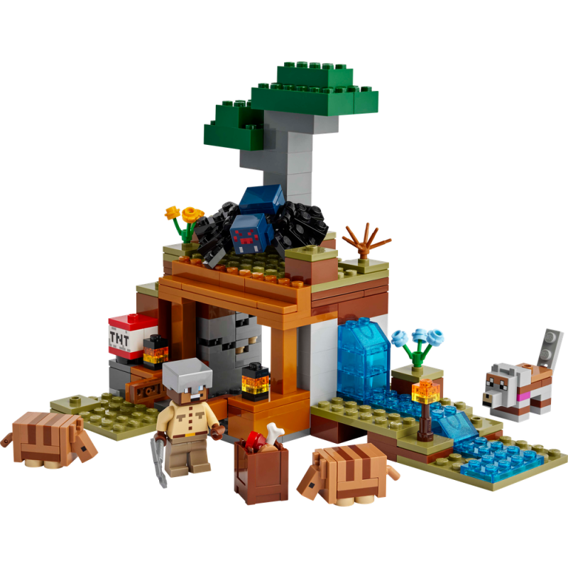 LEGO® Minecraft® 21269 Výprava do dolu a pásovec