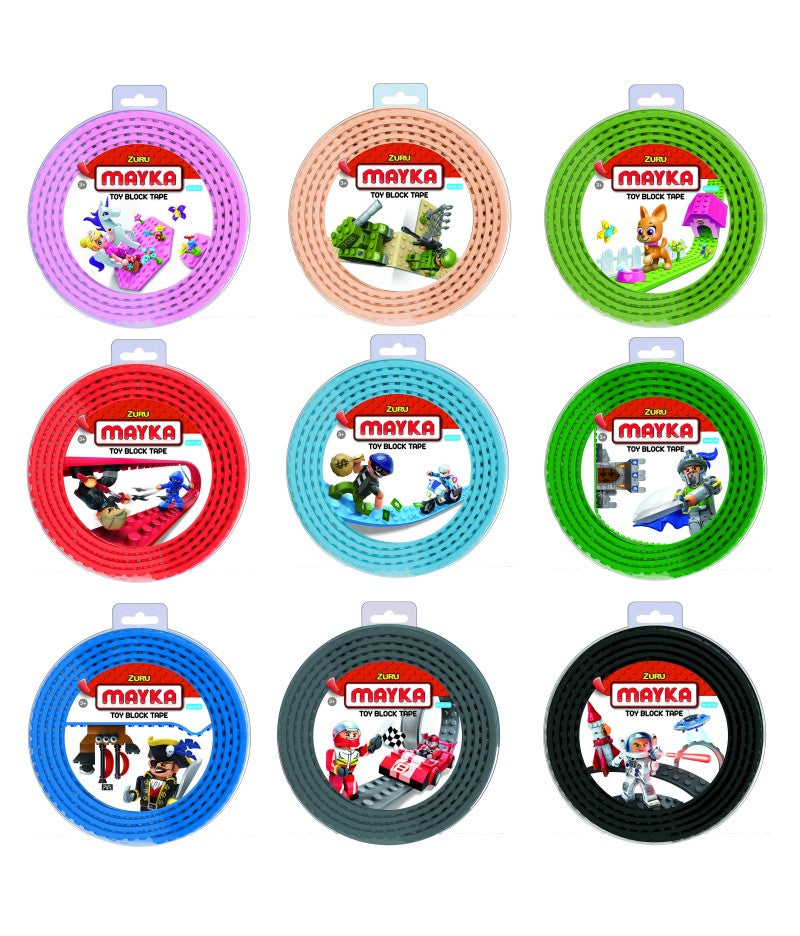 Stavebnicová páska Mayka velká 2 m růžová
