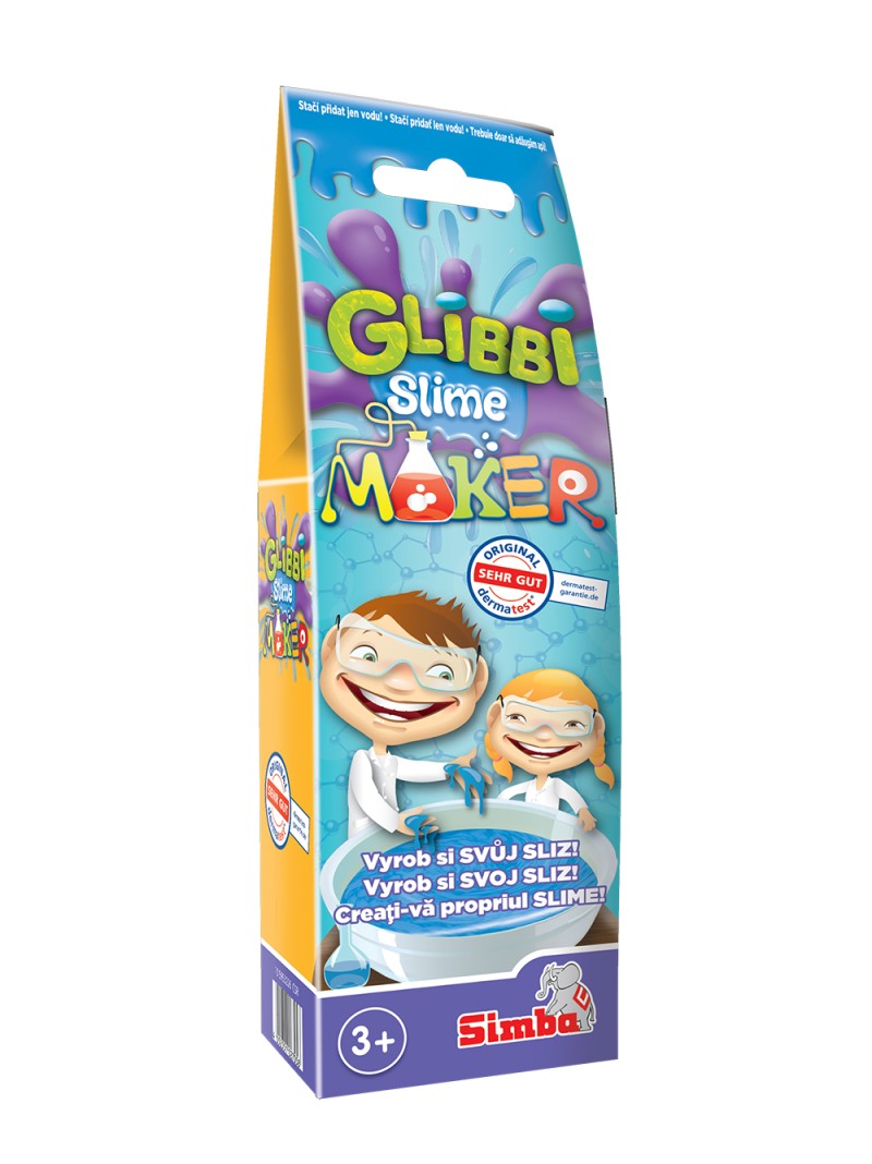 Prášek Glibbi Slime Maker sliz, 3 druhy, DP16 červený