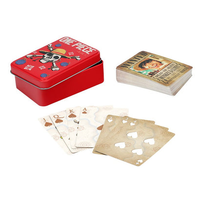 One Piece hrací karty  (plechový box)