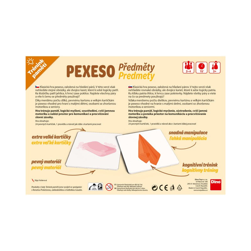 Trénink paměti: Předměty Pexeso