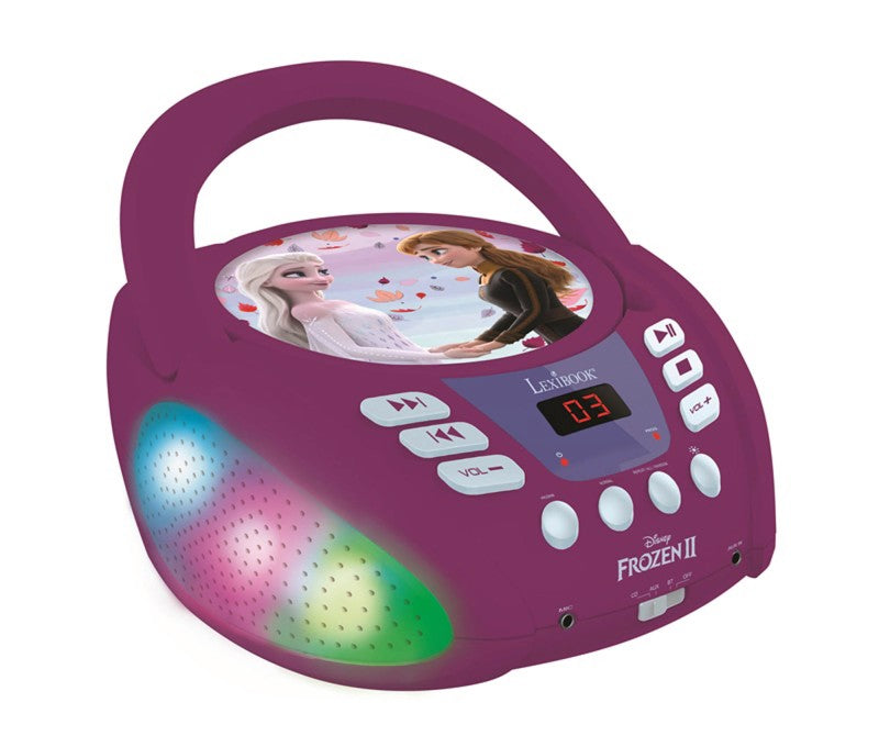Lexibook CD přehrávač Frozen s bluetooth a světelnými efekty