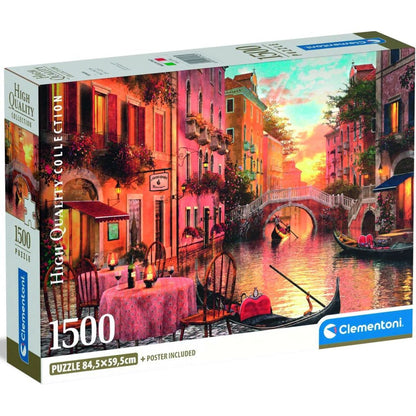 Clementoni - Puzzle 1500 Benátky
