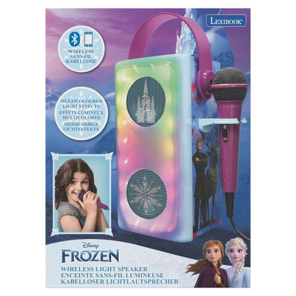 Lexibook bluetooth reproduktor Frozen s mikrofonem a světelnými efekty