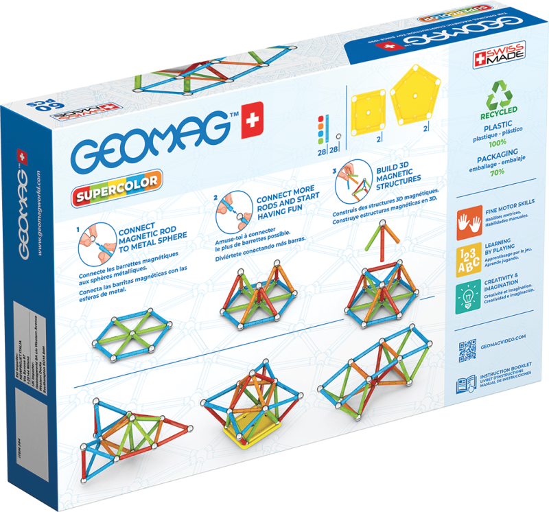 Geomag Supercolor 60 dílků