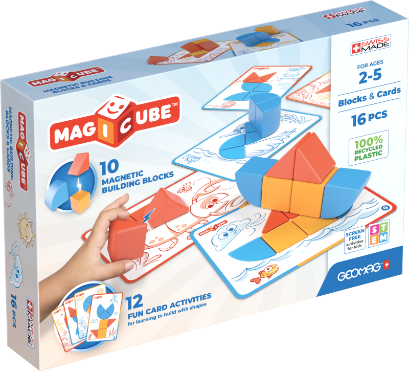 Geomag Magicube Blocks&Cards 16 dílků