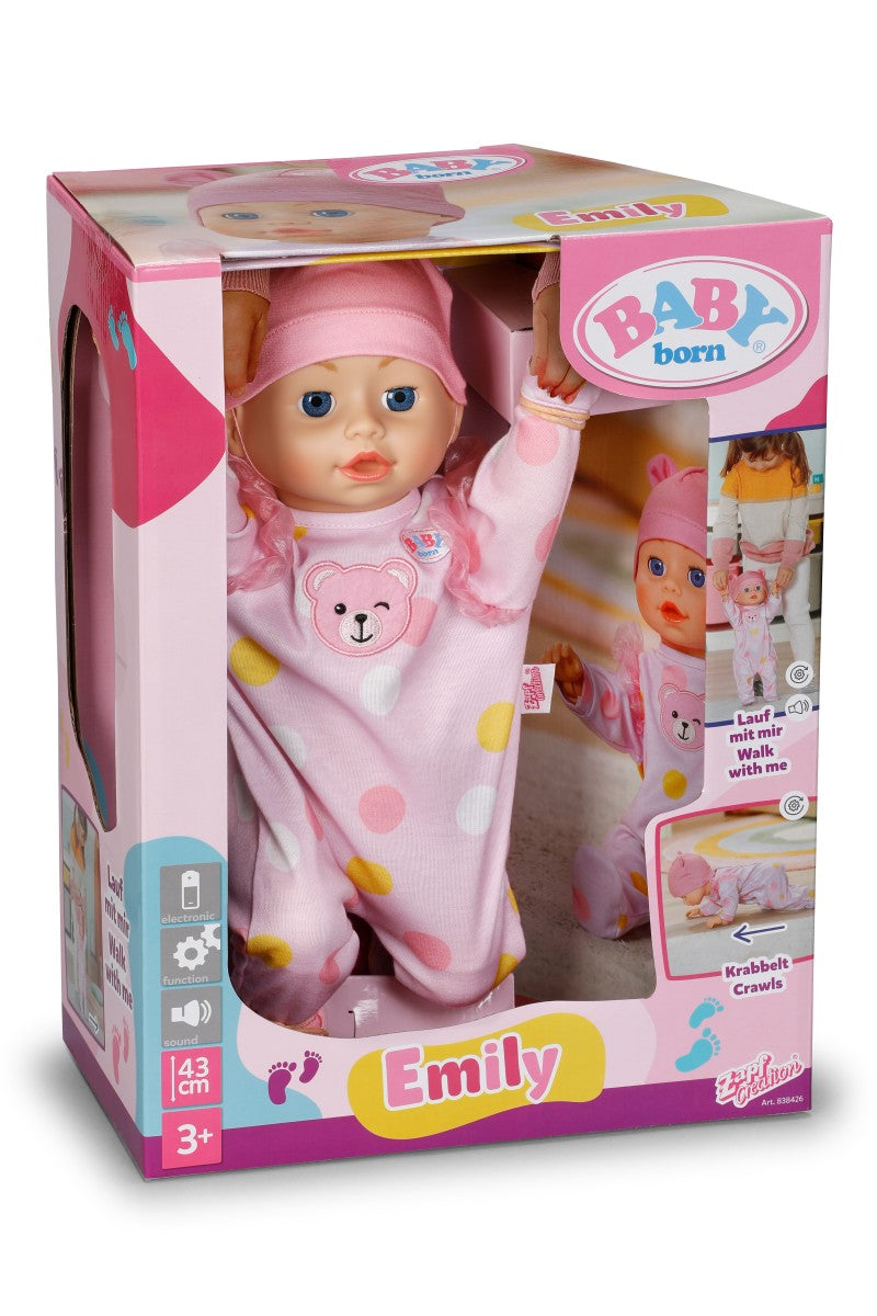 BABY born Emily se učí chodit, 43 cm