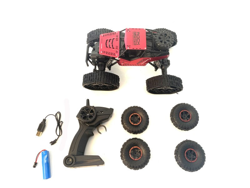 Terénní duální auto 1:16 červené