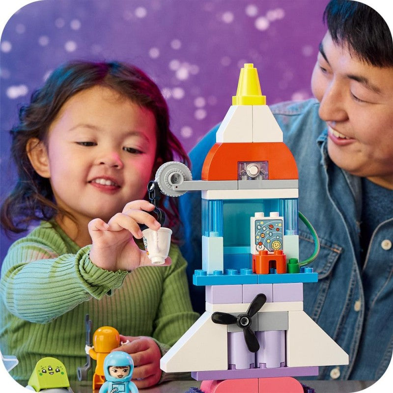 LEGO® DUPLO® 10422 Vesmírné dobrodružství s raketoplánem 3 v 1
