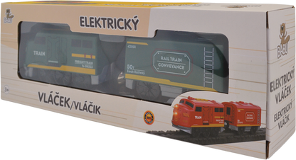 BABU vláčky - Elektrický vláček zelený - set 2 ks