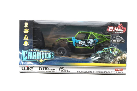 RC terénní auto 1:18 modrozelené
