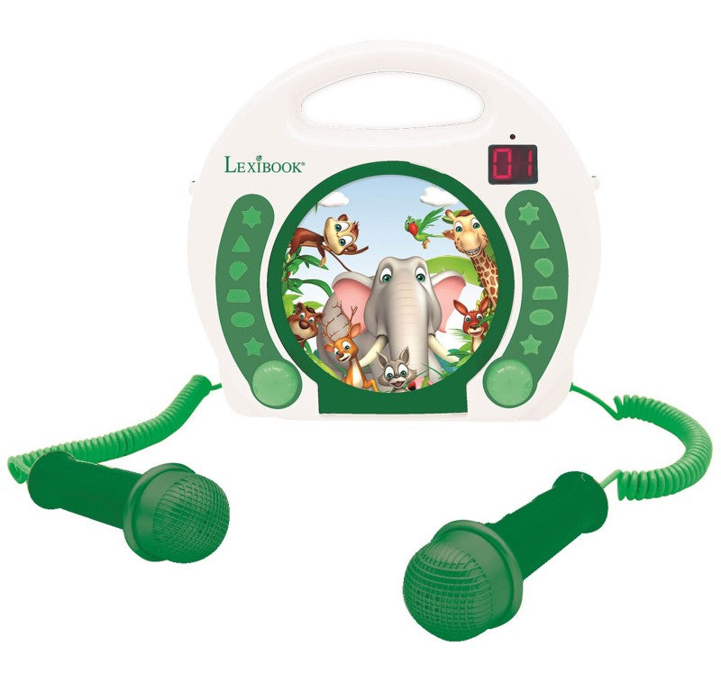 Lexibook CD přehrávač Zvířátka se 2 mikrofony