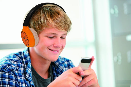 Lexibook 2v1 bluetooth skládací sluchátka Basketbal s limitem hlasitosti