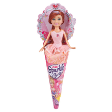 Princezna Sparkle Girlz v kornoutku růžové šaty