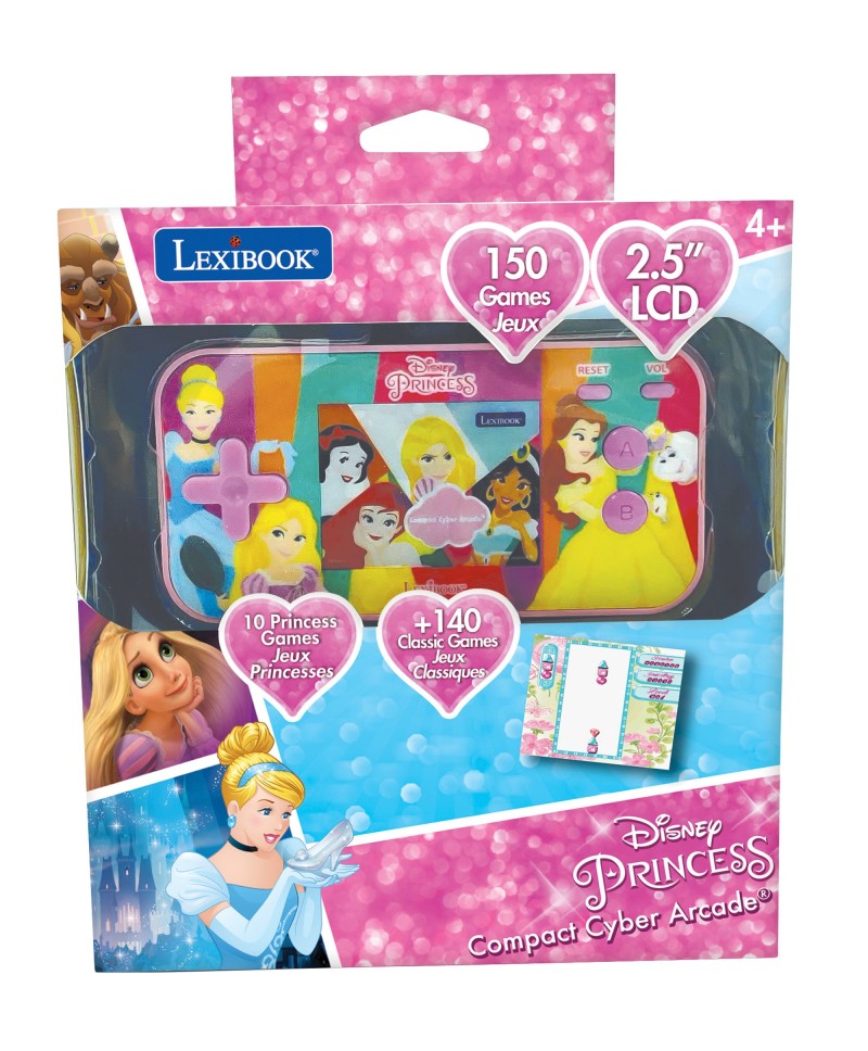 Lexibook herní konzole 2,5" Disney princezny - 150 her