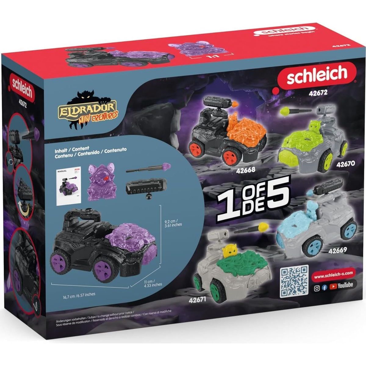 Schleich Stínový crashMobile s figurkou Mini Creature
