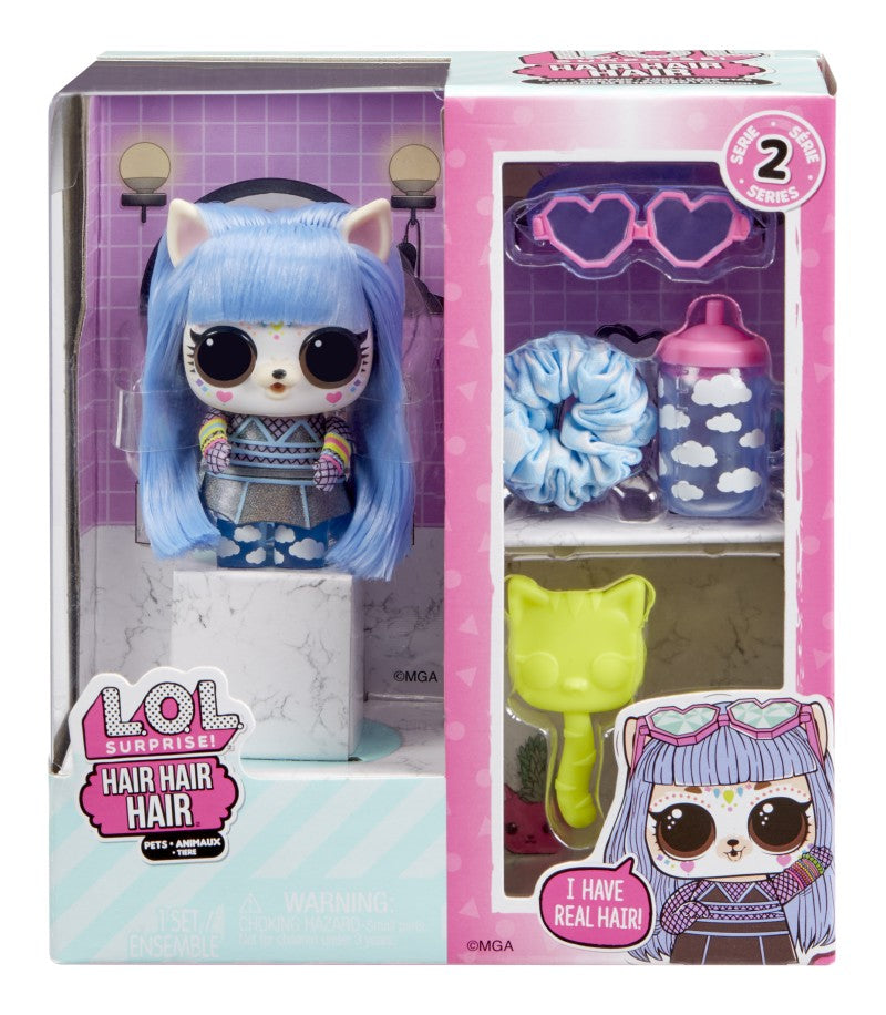 L.O.L. Surprise! Hair Hair Hair Zvířátko, PDQ žluté vlasy