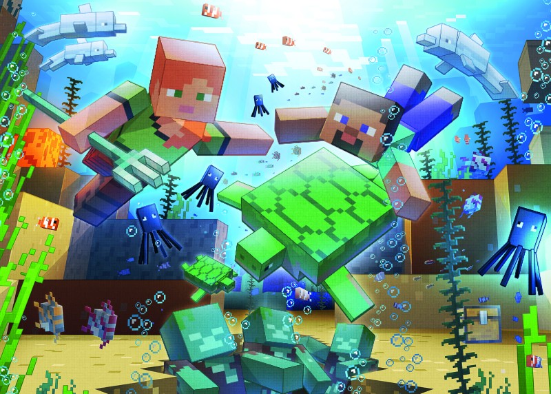 Puzzle 1000 dílků Minecraft