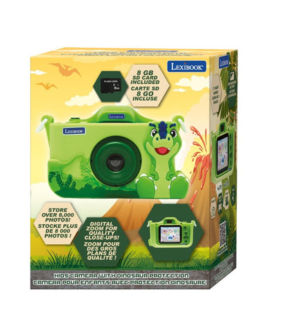 Lexibook dětský fotoaparát s 3D krytem Dinosaurus