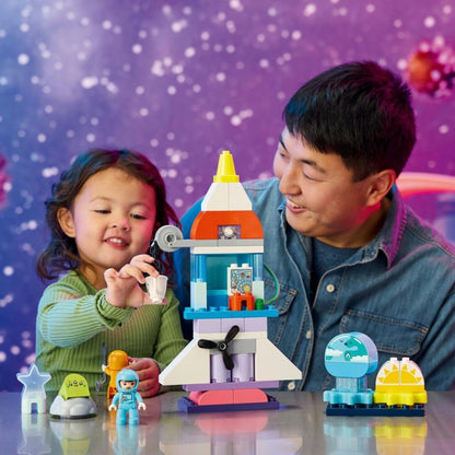 LEGO® DUPLO® 10422 Vesmírné dobrodružství s raketoplánem 3 v 1