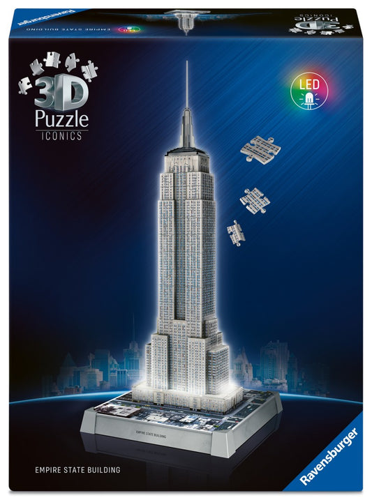 Puzzle 3D Iconics: Empire State Building Noční edice