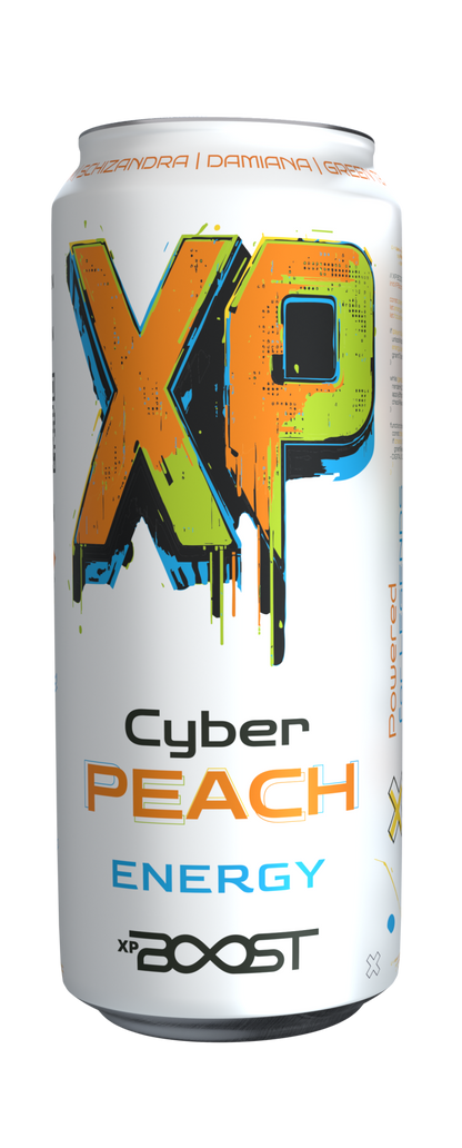 XP BOOST energetický DRINK - CYBER PEACH  - 0.5 l