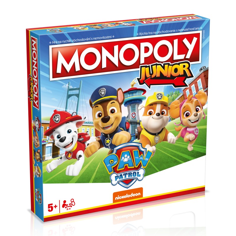 Společenská hra Monopoly Junior Tlapkova Patrola