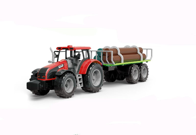 Traktor na setrvačník červený