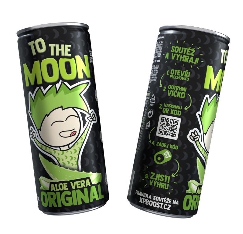 Mr. Moon ovocný nealkoholický nápoj s Aloe Vera - 0,25l