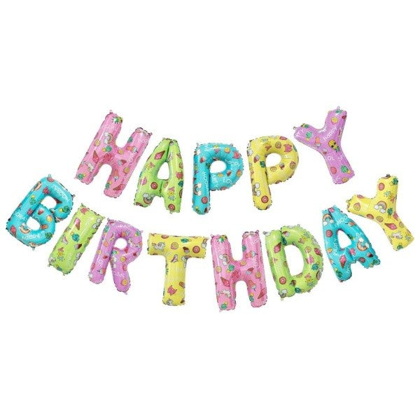 Balónkový Nápis Happy Birthday 35cm