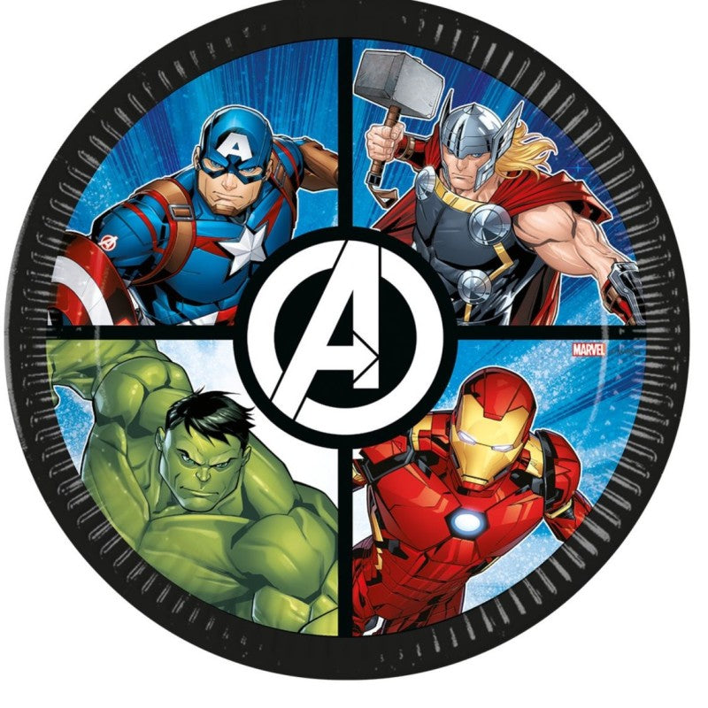 Taliře papírové Avengers Evergreen 23 cm 8 ks