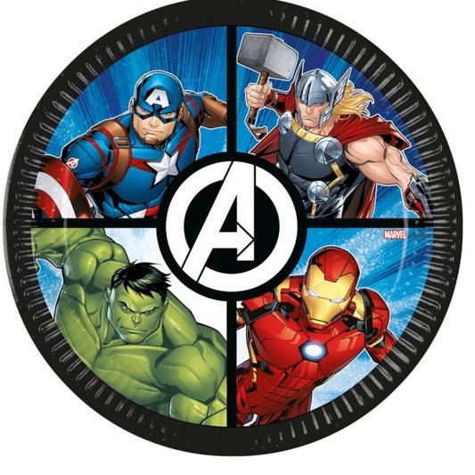 Taliře papírové Avengers Evergreen 23 cm 8 ks