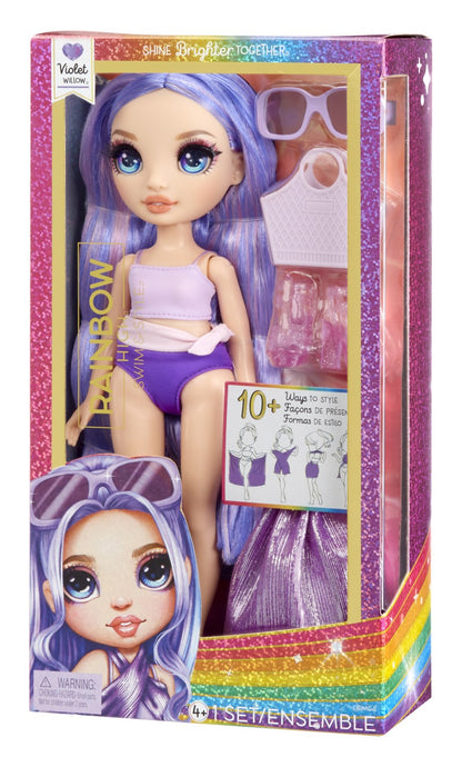 Rainbow High Fashion panenka v plavkách - Violet Willow